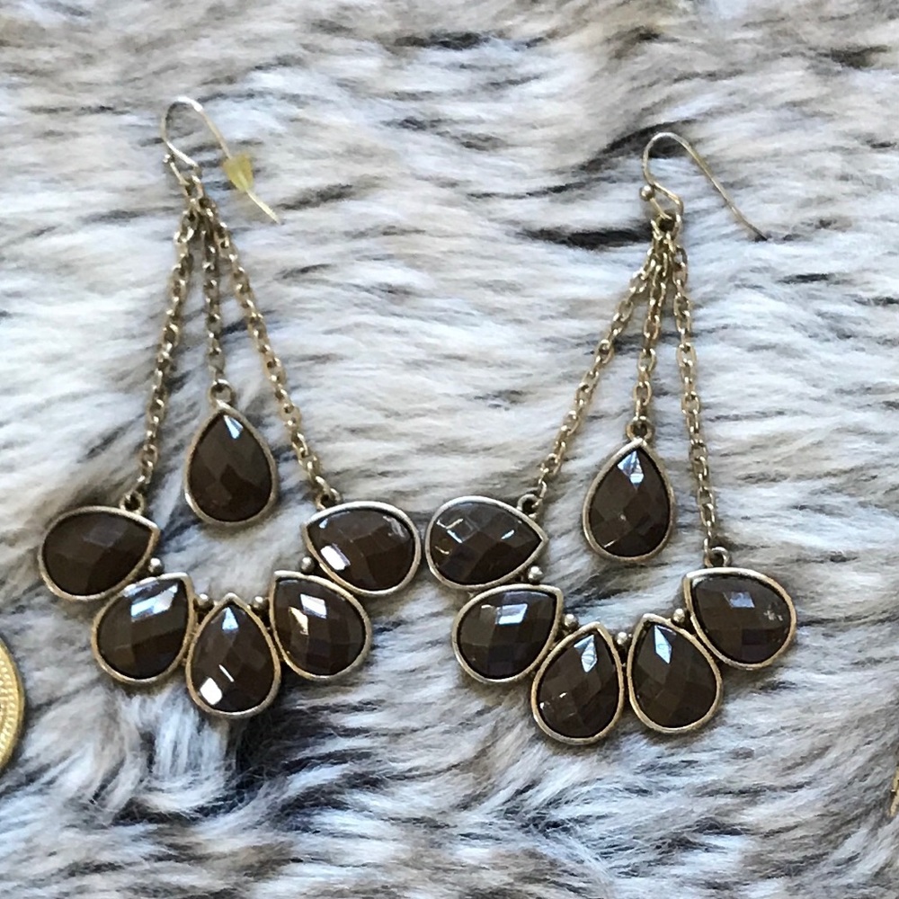 Women’s Brown Statement Earrings